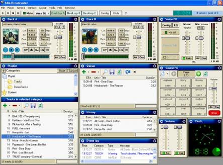 SAM Broadcaster LITE Screenshot