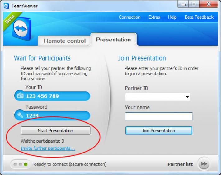 TeamViewer QuickJoin screenshot