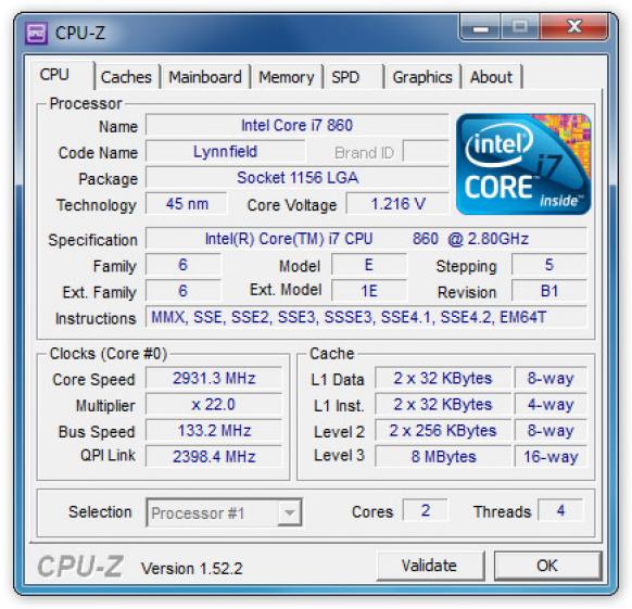 CPU-Z screenshot