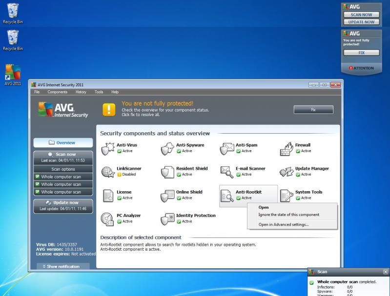 AVG Internet Security screenshot