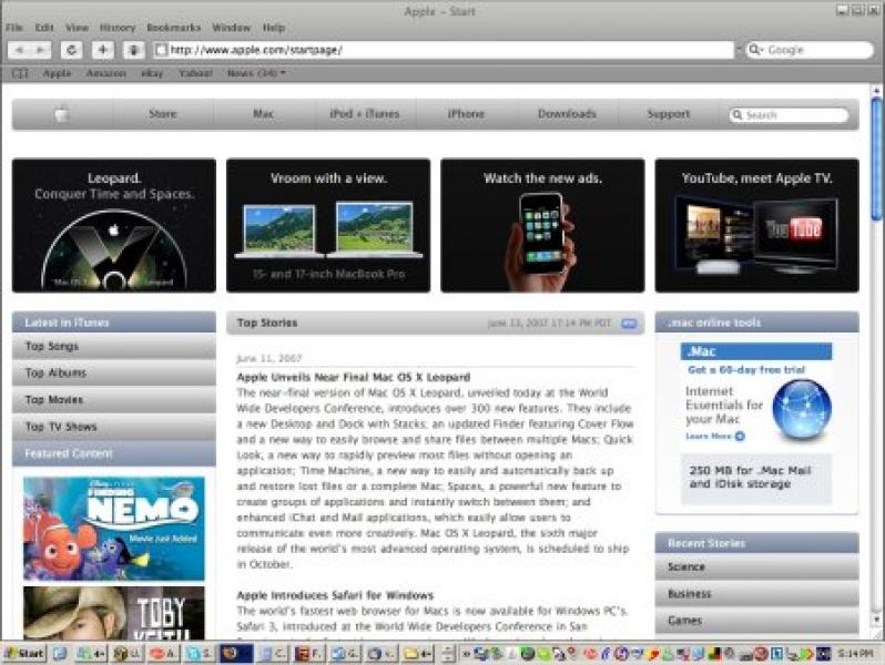 Safari Browser screenshot