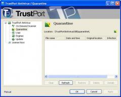 TrustPort Antivirus USB Suite Sphere Screenshot