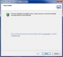 Microsoft Safety Scanner Screenshot