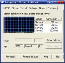 Freegate Expert Edition Screenshot