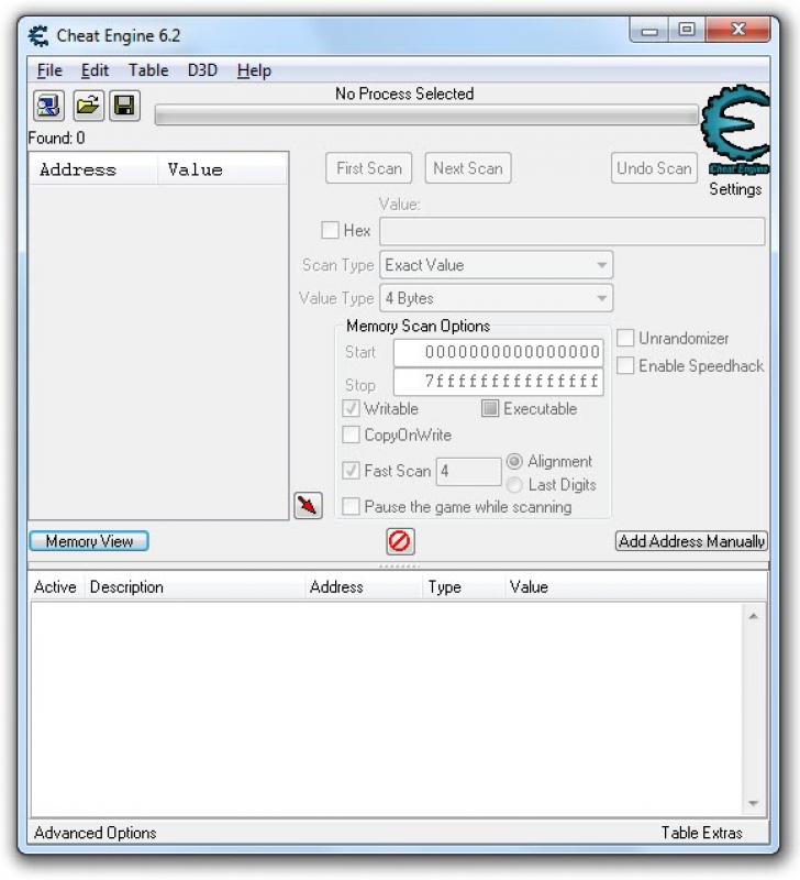 Cheat Engine screenshot