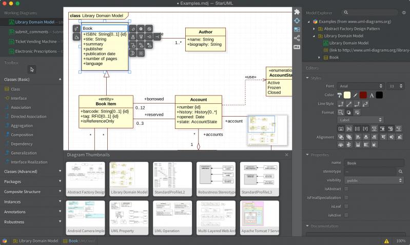 StarUML screenshot