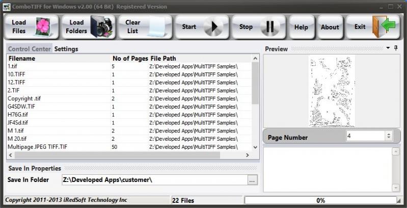 ComboTIFF for Windows screenshot