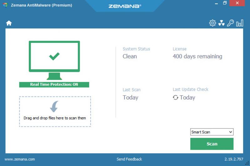 Zemana AntiMalware screenshot