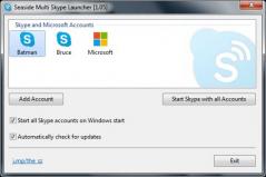 Seaside Multi Skype Launcher Screenshot