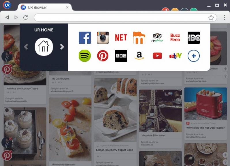 UR Browser screenshot