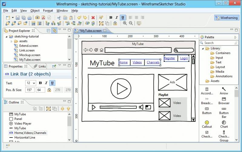 WireframeSketcher screenshot