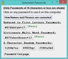 Password Helper Screenshot