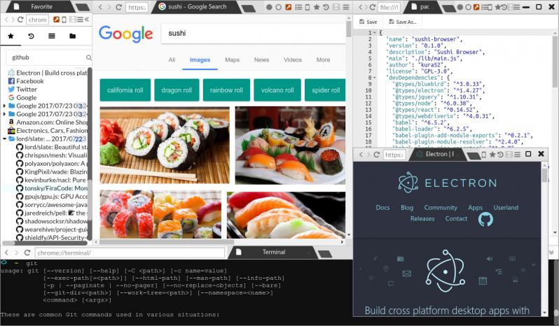 Sushi Browser screenshot