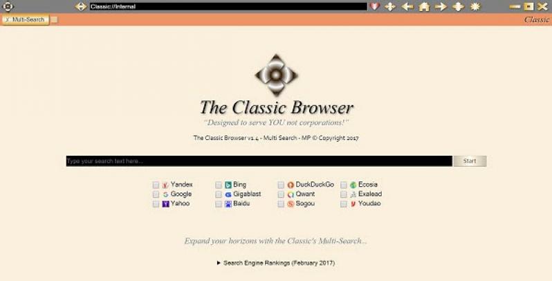 The Classic Browser screenshot