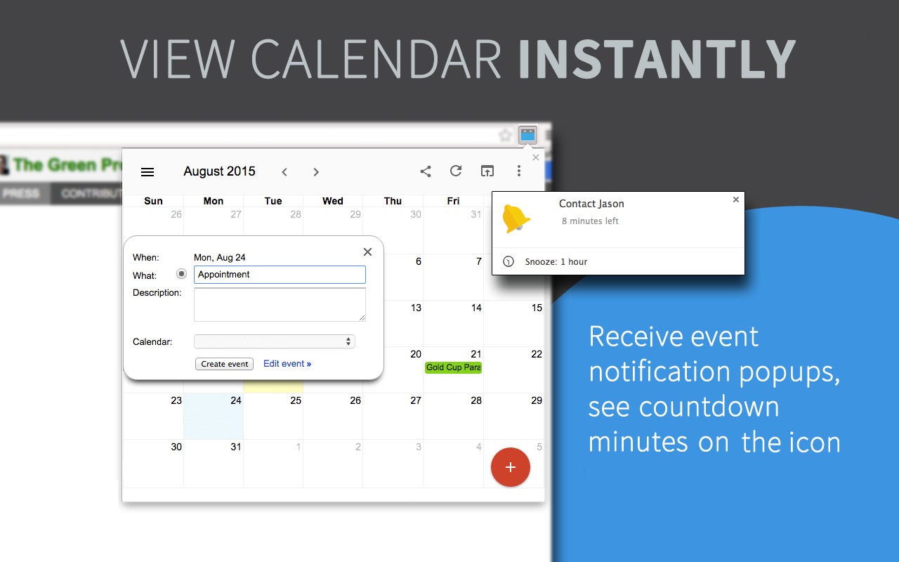 Checker Plus for Google Calendar screenshot