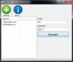 Vov Video Converter Screenshot