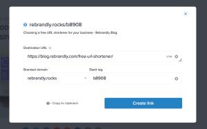 Rebrandly for Firefox Screenshot