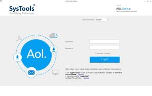 SysTools AOL Mail Backup Screenshot