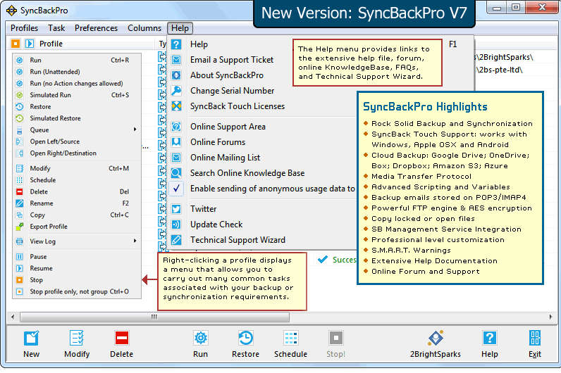 SyncBackPro screenshot