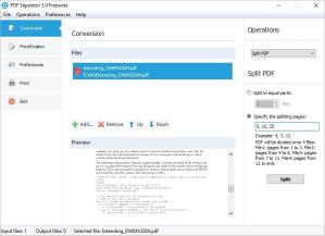 PDF Separator Screenshot