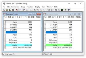 Modbus Poll Screenshot