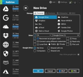 RaiDrive Screenshot