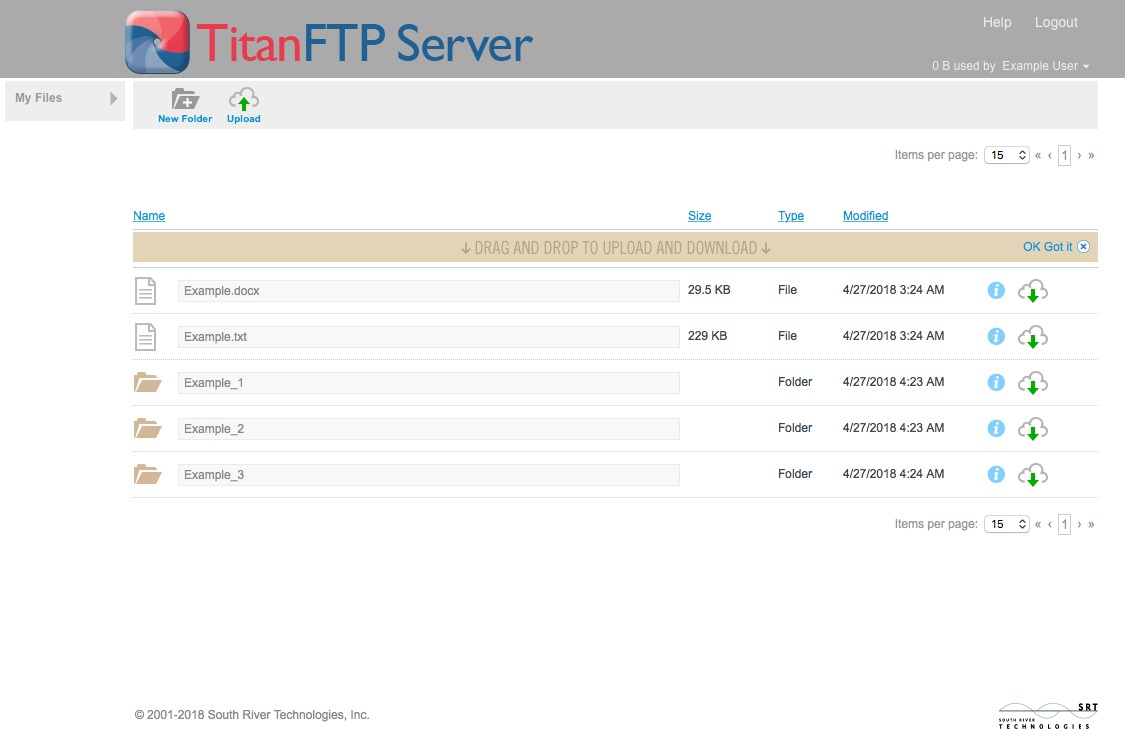 Titan FTP Server screenshot