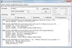 LicenseCrawler Screenshot