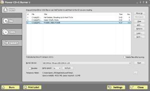 Power CD+G Burner Screenshot