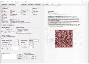 DTK Barcode Reader SDK Screenshot