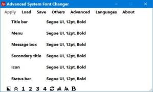 Advanced System Font Changer Screenshot