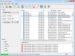Find MAC Address Screenshot