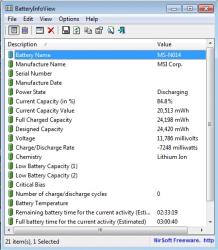 BatteryInfoView Screenshot