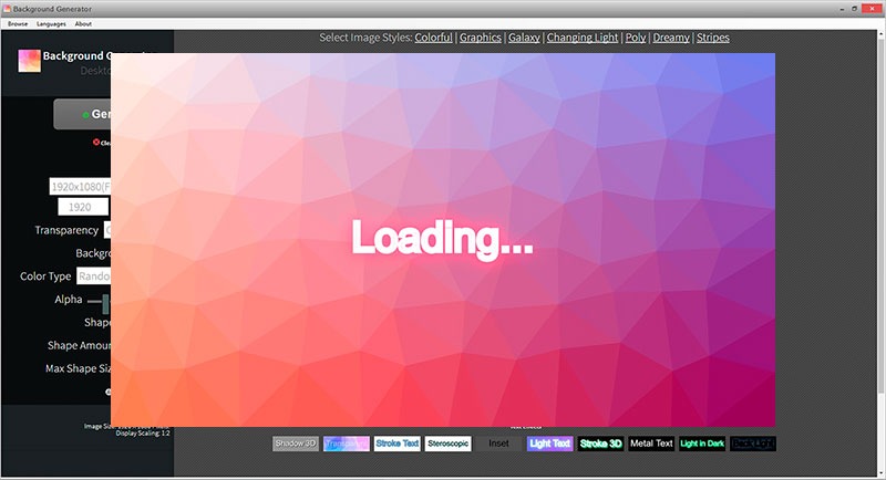 Background Generator screenshot