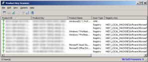 Product Key Scanner Screenshot