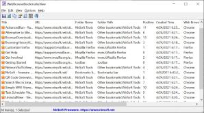 WebBrowserBookmarksView Screenshot