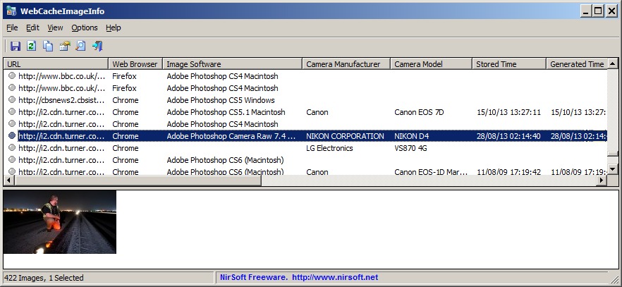 WebCacheImageInfo screenshot