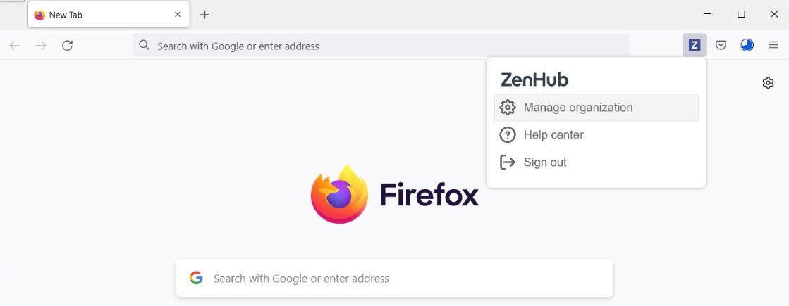 ZenHub for Firefox screenshot