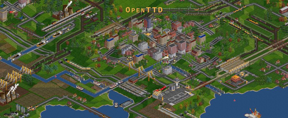 OpenTTD (Transport Tycoon Deluxe) screenshot