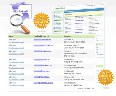 Email Address Finder Screenshot