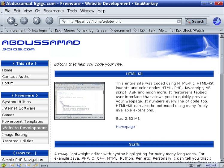 SeaMonkey screenshot