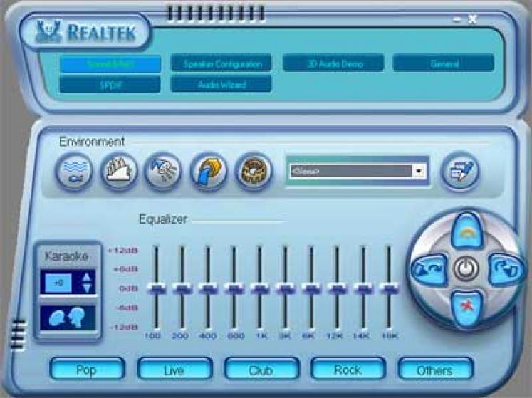 Realtek High Definition Audio Driver for Windows XP/2000 screenshot