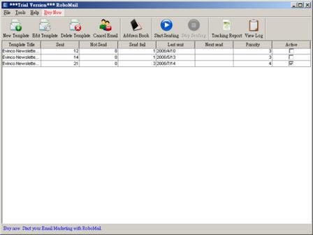 RoboMail Mass Mail Software Screenshot