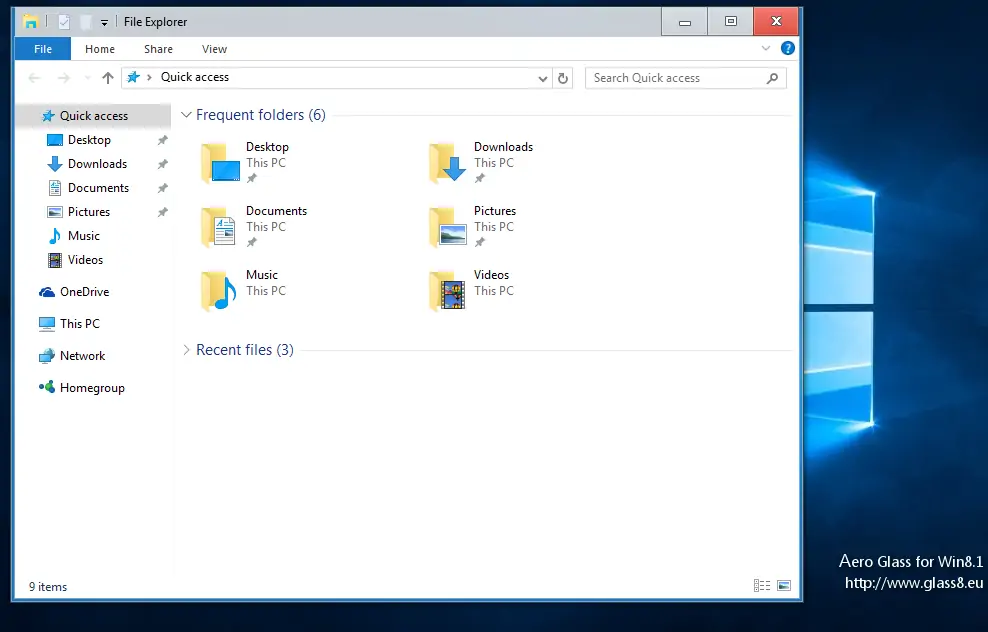 Aero Glass for Win 8.1