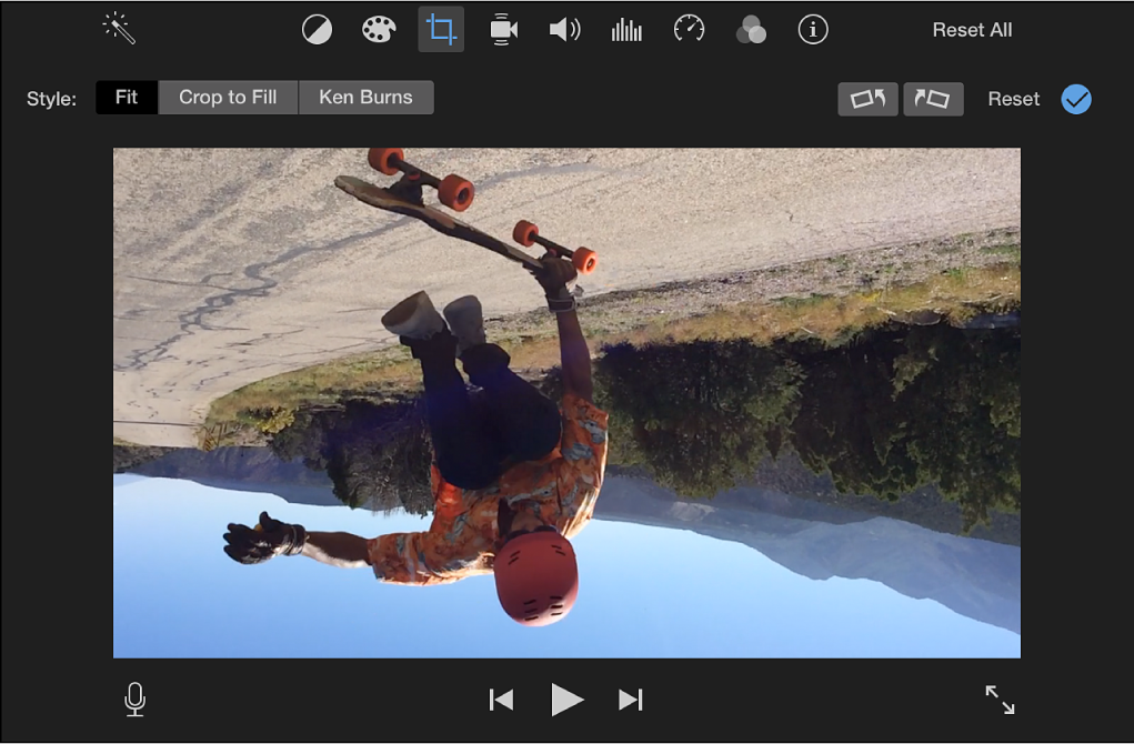 Rotate clips in iMovie on Mac - Apple Support