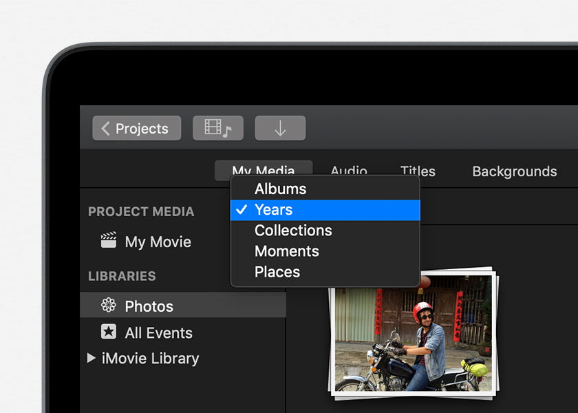 Add photos and videos to your iMovie project - Apple Support