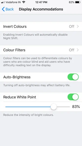 Reduce eye strain on your iPhone