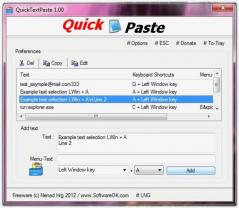 QuickTextPaste Screenshot