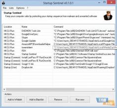 Startup Sentinel Screenshot
