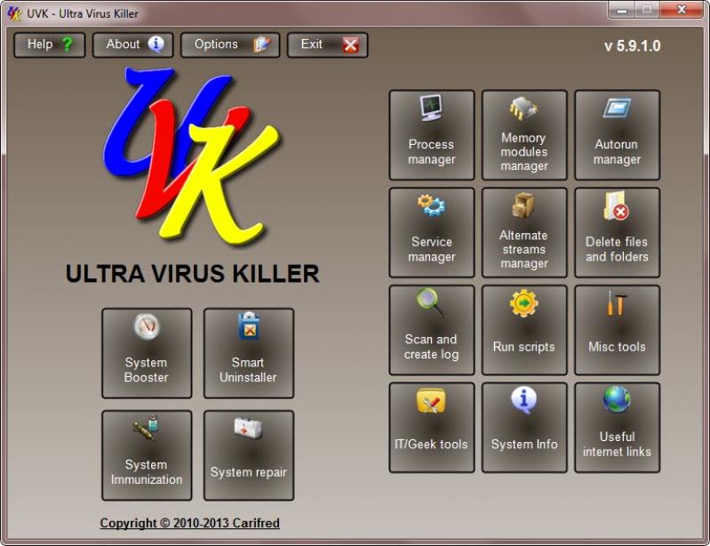 UVK (Ultra Virus Killer) screenshot